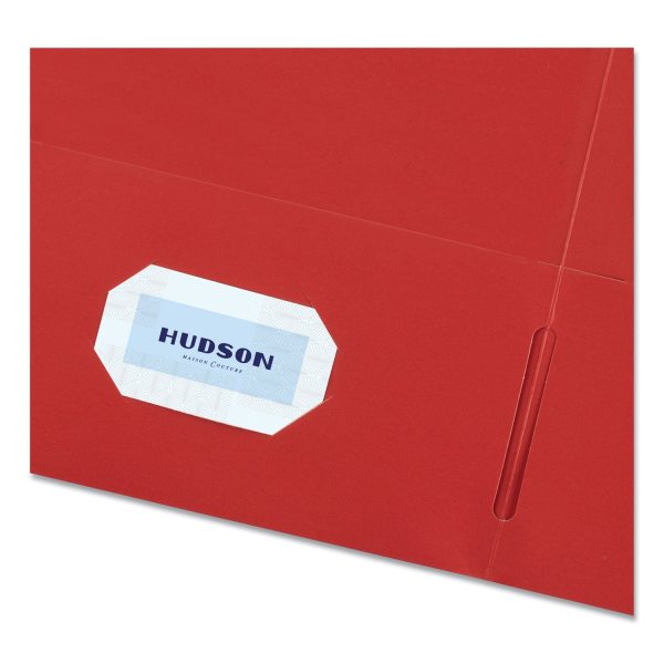 Two-Pocket Folder, 40-Sheet Capacity, 11 x 8.5, Red, 25 Box Online Sale - Image 4