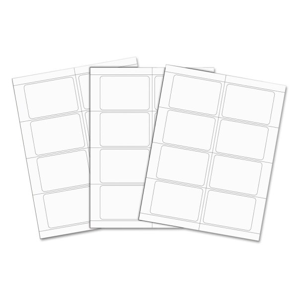 Laser Printer Name Badges, 3 3 8 x 2 1 3, White, 200 Box Online now - Image 4