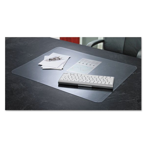 KrystalView Desk Pad with Antimicrobial Protection, Matte Finish, 24 x 19, Clear Cheap