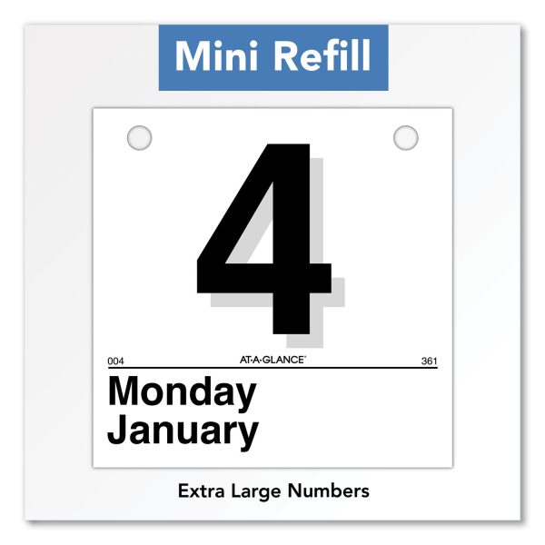 Today Is Daily Wall Calendar Refill, 6 x 6, White Sheets, 12-Month (Jan to Dec): 2024 Supply - Image 3