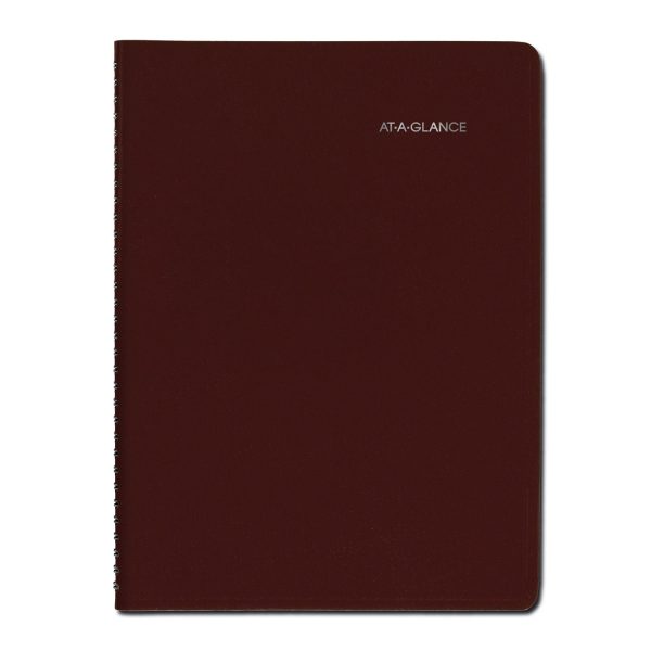 DayMinder Weekly Appointment Book, Vertical-Column Format, 11 x 8, Burgundy Cover, 12-Month (Jan to Dec): 2024 Online now - Image 3