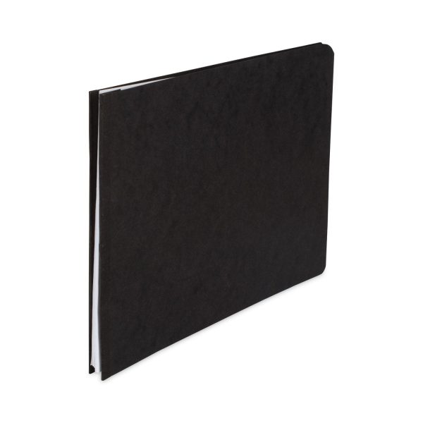 PRESSTEX Report Cover with Tyvek Reinforced Hinge, Top Bound, Two-Piece Prong Fastener, 2  Capacity, 8.5 x 11, Black Black Hot on Sale - Image 3