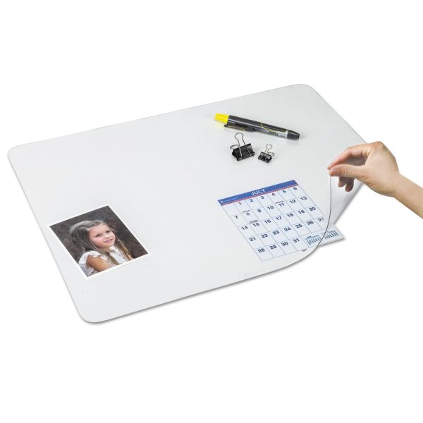 Second Sight Clear Plastic Desk Protector, with Hinged Protector, 21 x 17, Clear Fashion - Image 2