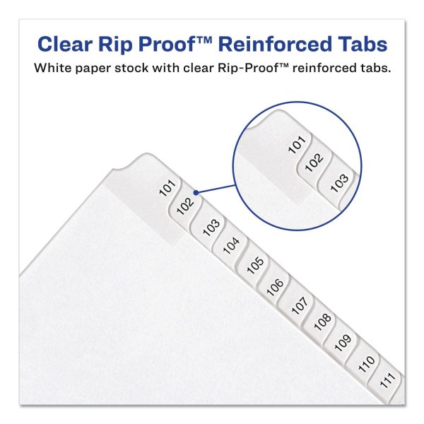 Preprinted Legal Exhibit Side Tab Index Dividers, Allstate Style, 25-Tab, Exhibit 1 to Exhibit 25, 11 x 8.5, White, 1 Set Hot on Sale - Image 3