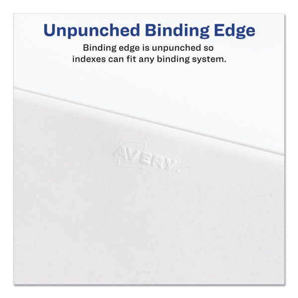 Preprinted Legal Exhibit Side Tab Index Dividers, Allstate Style, 10-Tab, I to X, 11 x 8.5, White, 1 Set Discount - Image 5