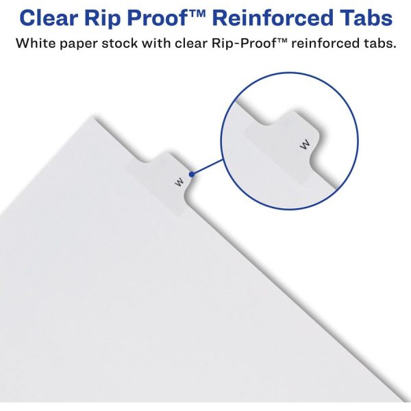 Avery Alllstate Style Individual Legal Dividers - 25 x Divider(s) - Side Tab(s) - 30 - 1 Tab(s) Set - 8.5  Divider Width x 11  Divider Length - Letter - 8.50  Width x 11  Length - Paper Divider - White Tab(s) - Recycled - 1 Online Sale - Image 3