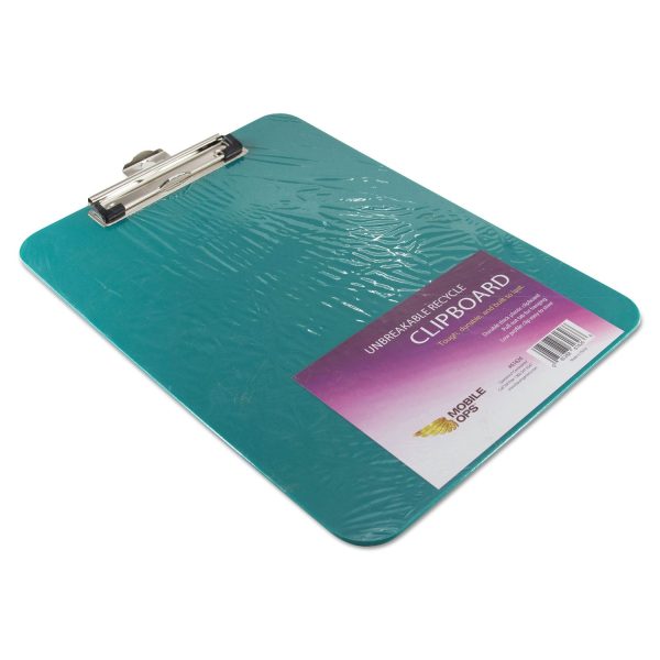 Unbreakable Recycled Clipboard, 0.25  Clip Capacity, Holds 8.5 x 11 Sheets, Green Online - Image 5
