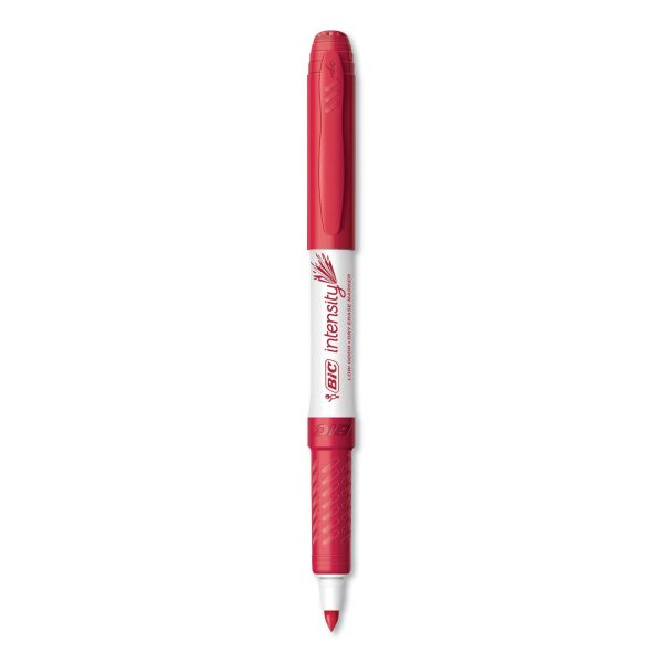 Intensity Low Odor Fine Point Dry Erase Marker, Fine Bullet Tip, Red, Dozen Sale - Image 2