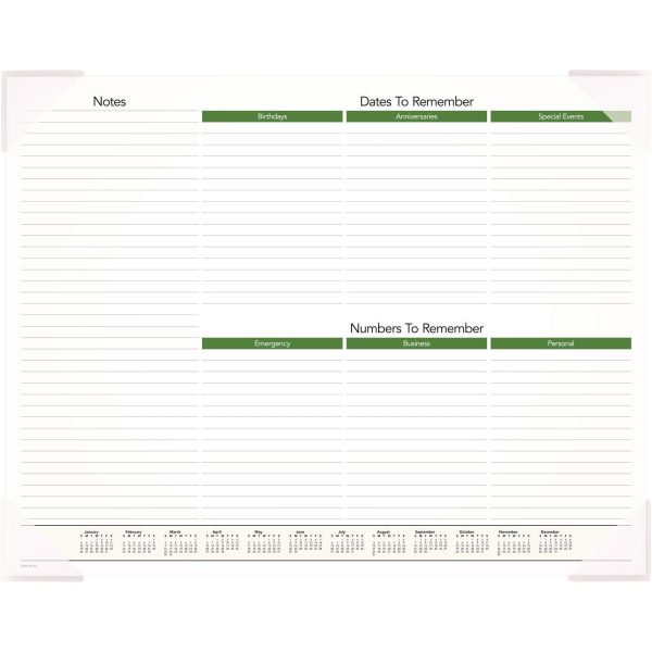 At-A-Glance Puppies Desk Pad - Standard Size - Monthly - 12 Month - January 2024 - December 2024 - 1 Month Single Page Layout - 21 3 4  x 17  White Sheet - Desktop, Desk Pad - White - Paper - Full-color Photos of Puppies, Bleed Resistant Paper, Unrul For Sale - Image 5