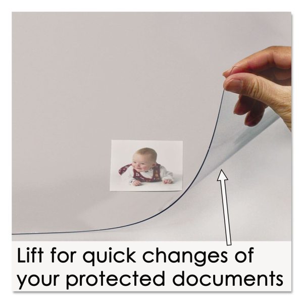 KrystalView Desk Pad with Antimicrobial Protection. Matte Finish, 17 x 12, Clear Hot on Sale - Image 2