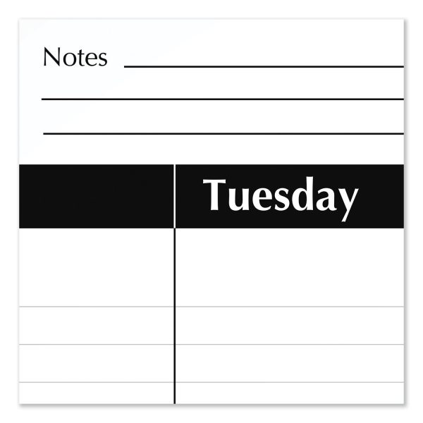 Academic Year Ruled Desk Pad, 21.75 x 17, White Sheets, Black Binding, Black Corners, 16-Month (Sept to Dec): 2023 to 2024 Supply - Image 3