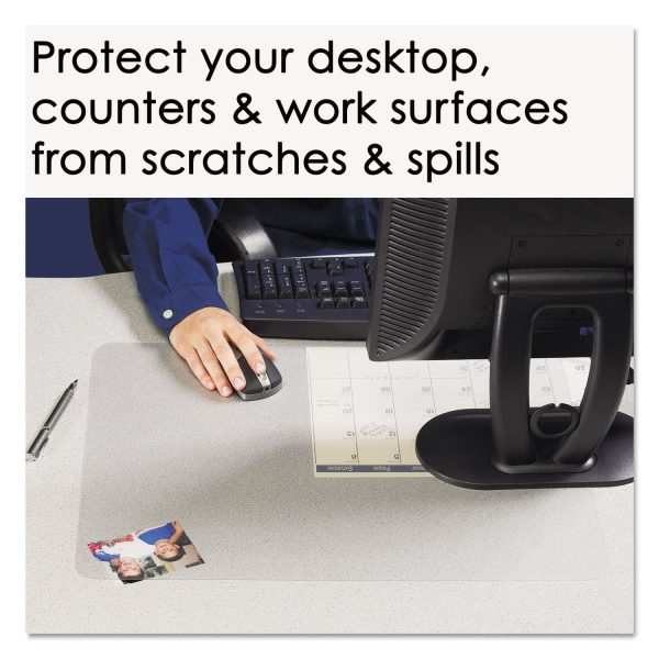 KrystalView Desk Pad with Antimicrobial Protection. Matte Finish, 17 x 12, Clear Hot on Sale - Image 3
