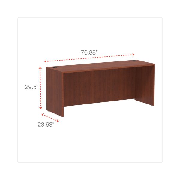 Alera Valencia Series Credenza Shell, 70.88w x 23.63d x 29.5h, Medium Cherry For Discount - Image 2