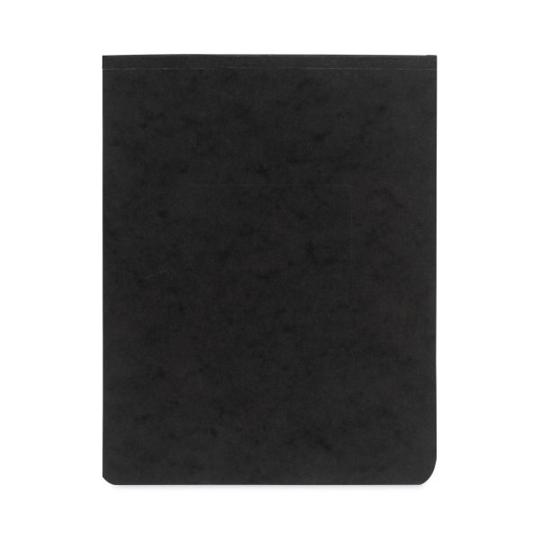 PRESSTEX Report Cover with Tyvek Reinforced Hinge, Top Bound, Two-Piece Prong Fastener, 2  Capacity, 8.5 x 11, Black Black Hot on Sale