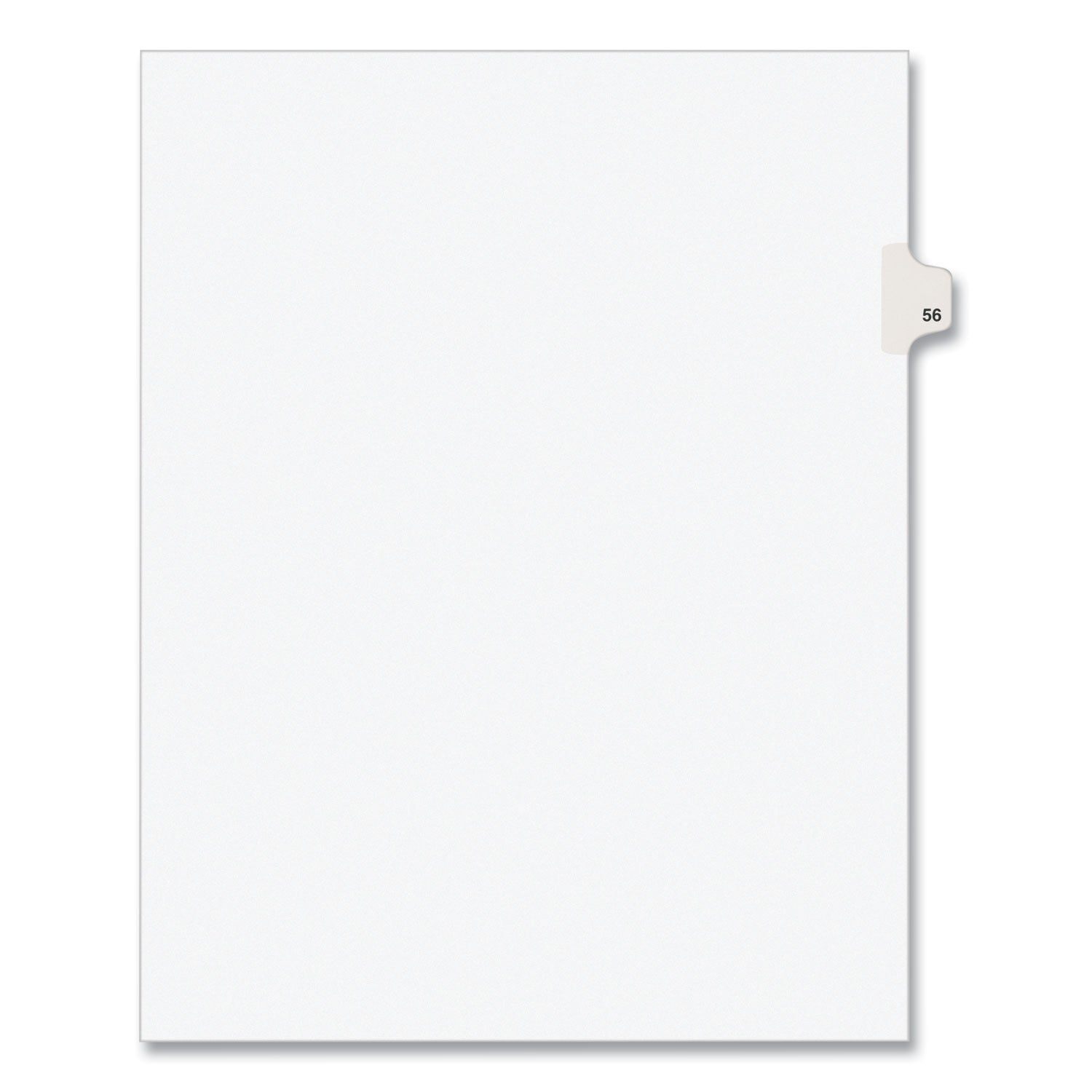 Preprinted Legal Exhibit Side Tab Index Dividers, Avery Style, 10-Tab, 56, 11 x 8.5, White, 25 Pack, (1056) For Cheap