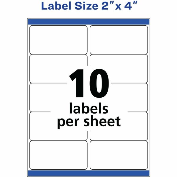 Avery TrueBlock Shipping Labels, Sure Feed Technology, Permanent Adhesive, 2  x 4  , 5,000 Labels (95910) - Avery Shipping Labels, Sure Feed, 2  x 4  , 5,000 Labels (95910) Cheap - Image 5
