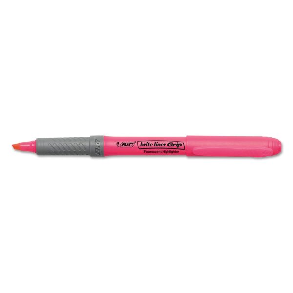 Brite Liner Grip Pocket Highlighter, Assorted Ink Colors, Chisel Tip, Assorted Barrel Colors, 5 Set Discount - Image 5