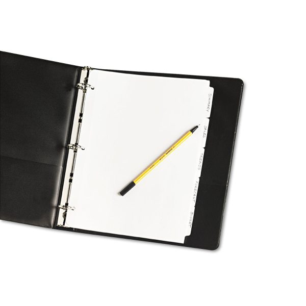 Write and Erase Plain-Tab Paper Dividers, 5-Tab, 11 x 8.5, White, 36 Sets For Sale - Image 2