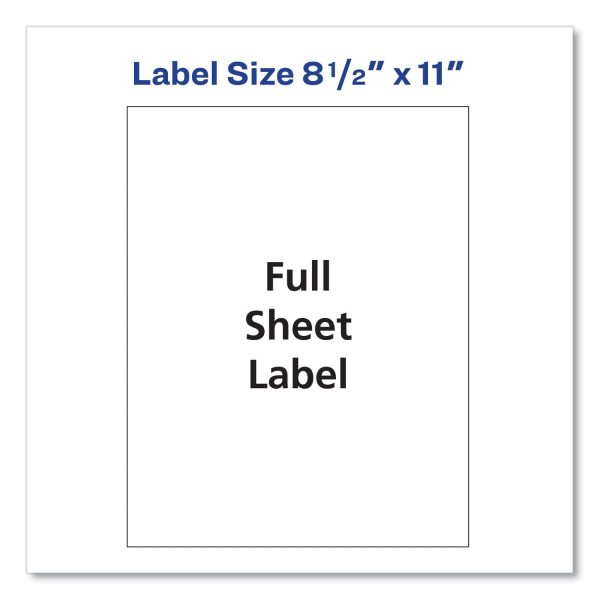 Shipping Labels with TrueBlock Technology, Inkjet Printers, 8.5 x 11, White, 25 Pack Online Hot Sale - Image 3