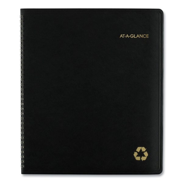 Recycled Monthly Planner, 11 x 9, Black Cover, 13-Month (Jan to Jan): 2024 to 2025 on Sale - Image 3