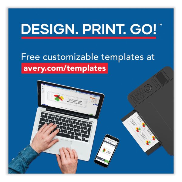 Printable Microperforated Business Cards w Sure Feed Technology, Laser, 2 x 3.5, Ivory, 250 Cards, 10 Sheet, 25 Sheets Pack Supply - Image 5