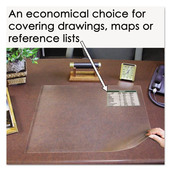Second Sight Clear Plastic Desk Protector, with Hinged Protector, 21 x 17, Clear Fashion - Image 5