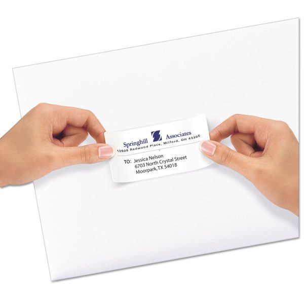 Repositionable Address Labels w Sure Feed, Inkjet Laser, 2 x 4, White, 250 Box Online now - Image 2