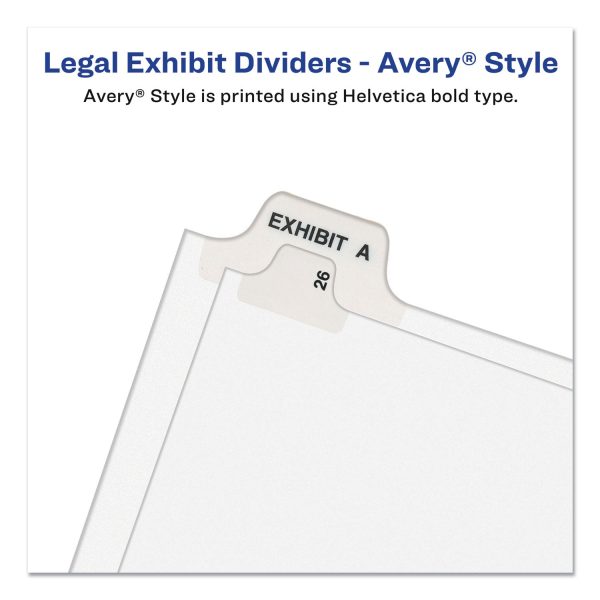 Preprinted Legal Exhibit Side Tab Index Dividers, Avery Style, 11-Tab, 1 to 10, 11 x 8.5, White, 1 Set Online Hot Sale - Image 4