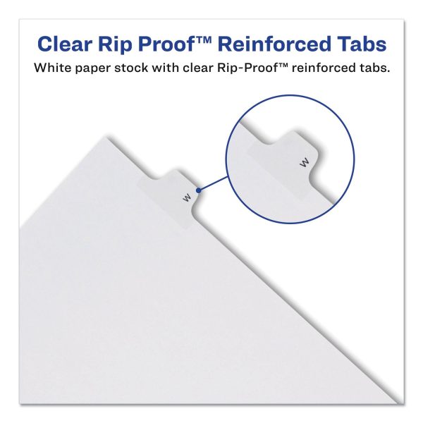 Preprinted Legal Exhibit Side Tab Index Dividers, Allstate Style, 10-Tab, 3, 11 x 8.5, White, 25 Pack Online Hot Sale - Image 3