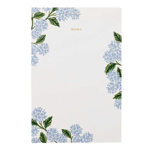 Hydrangea Memo Notepad on Sale